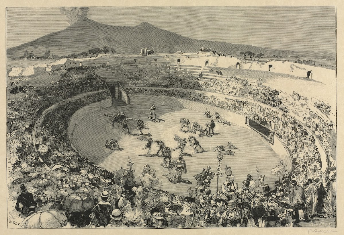 taly The Festival of Pompei The circus of gladiators 1884