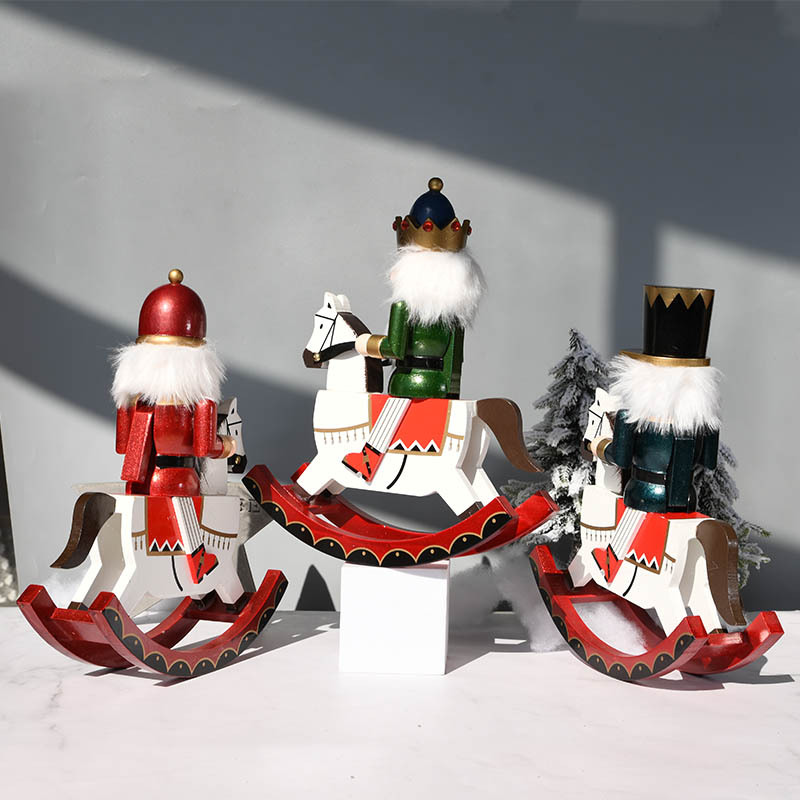 Nutcracker figure made of pine wood, 30 cm