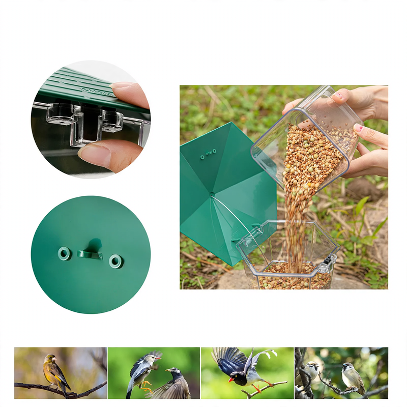 Foldable Bird Feeding Station