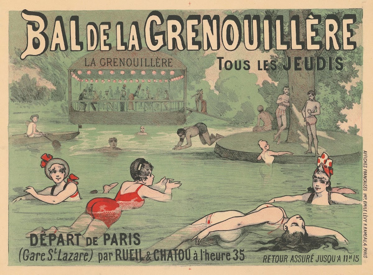 Bal de la Grenouillère tous les jeudis 1886