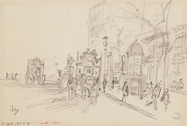 Omnibus sur un boulevard 1895   1905