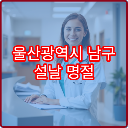 울산광역시 남구 설날 명절 이비인후과 연휴 진료 병원 비염·인후통 상담