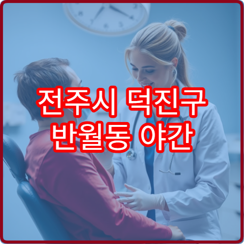 전주시 덕진구 반월동 야간 이비인후과 진료 가능한 병원 귀 통증 진료