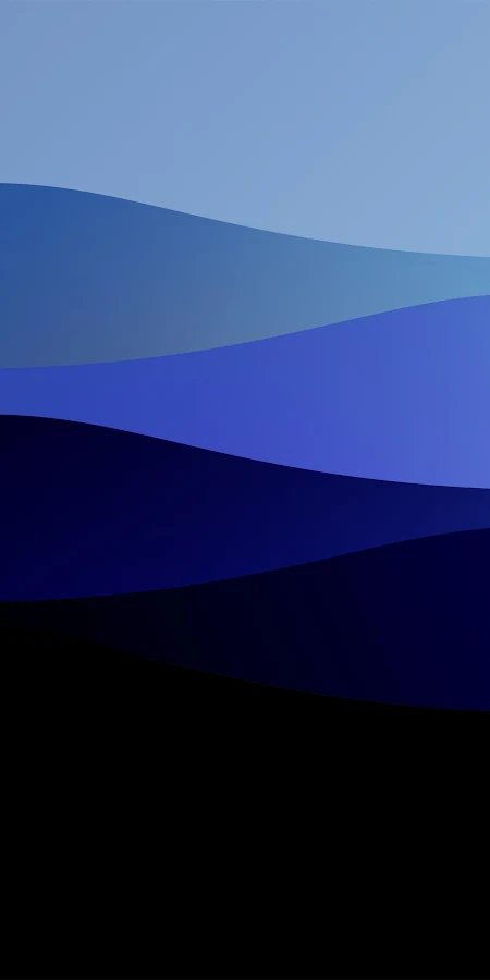 Blue Waves, Abstract Design, Gradient, Modern Graphic 2K Phone Wallpaper