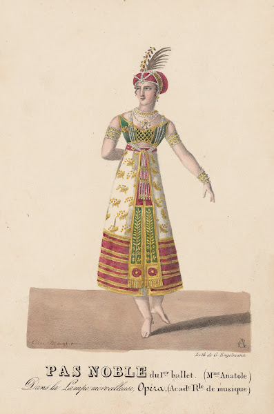 Pas noble du 1er ballet Mme Anatole dans La lampe merveilleuse opéra Acade Rle d