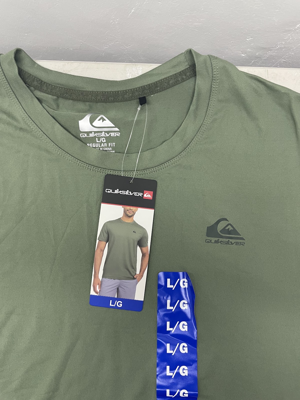 QS Mens Shirt Green L #2158
