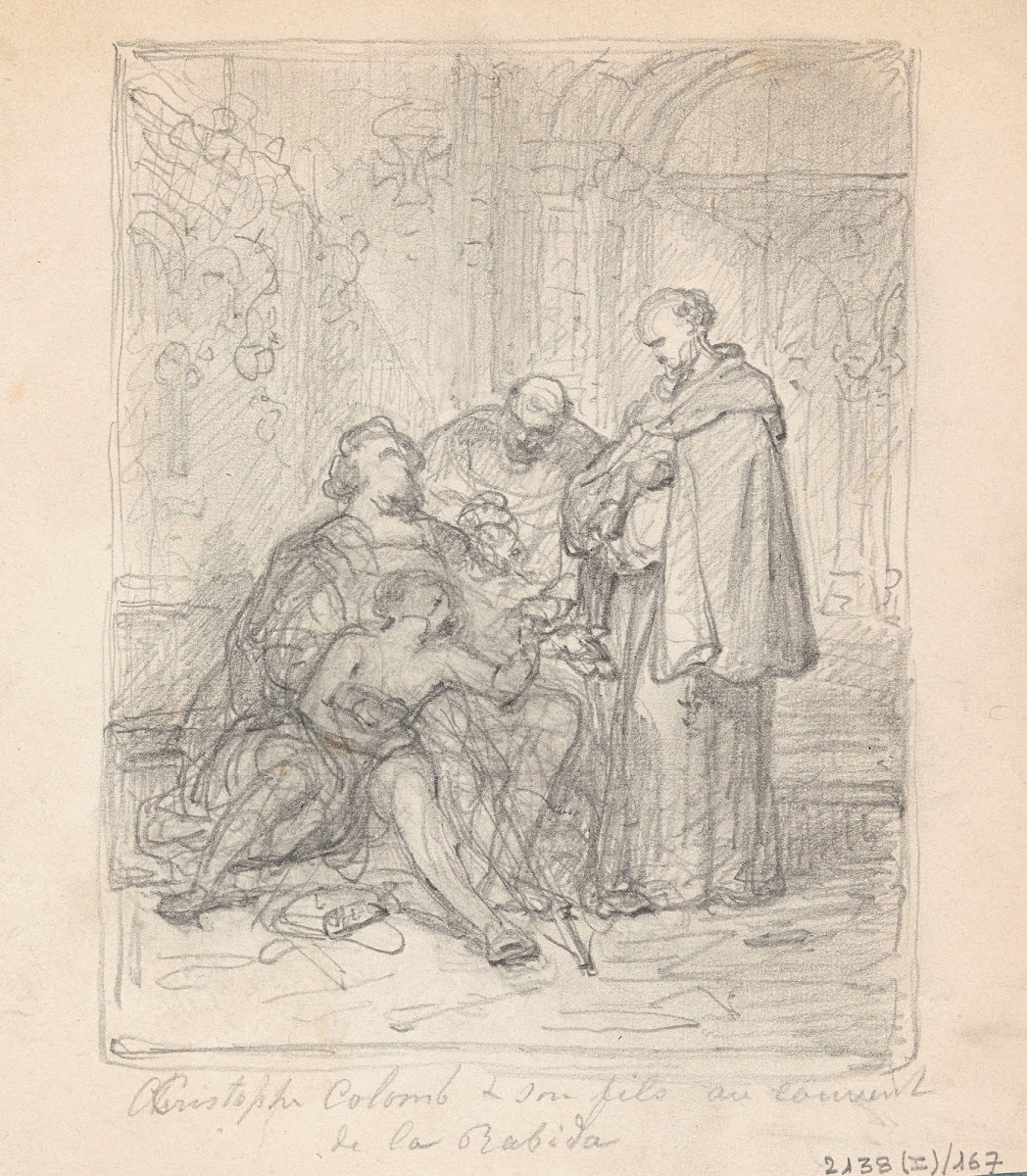Christopher Columbus and his Sick Son in the Monastery La Rabida