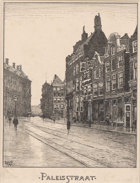 De Paleisstraat te Amsterdam 20th century