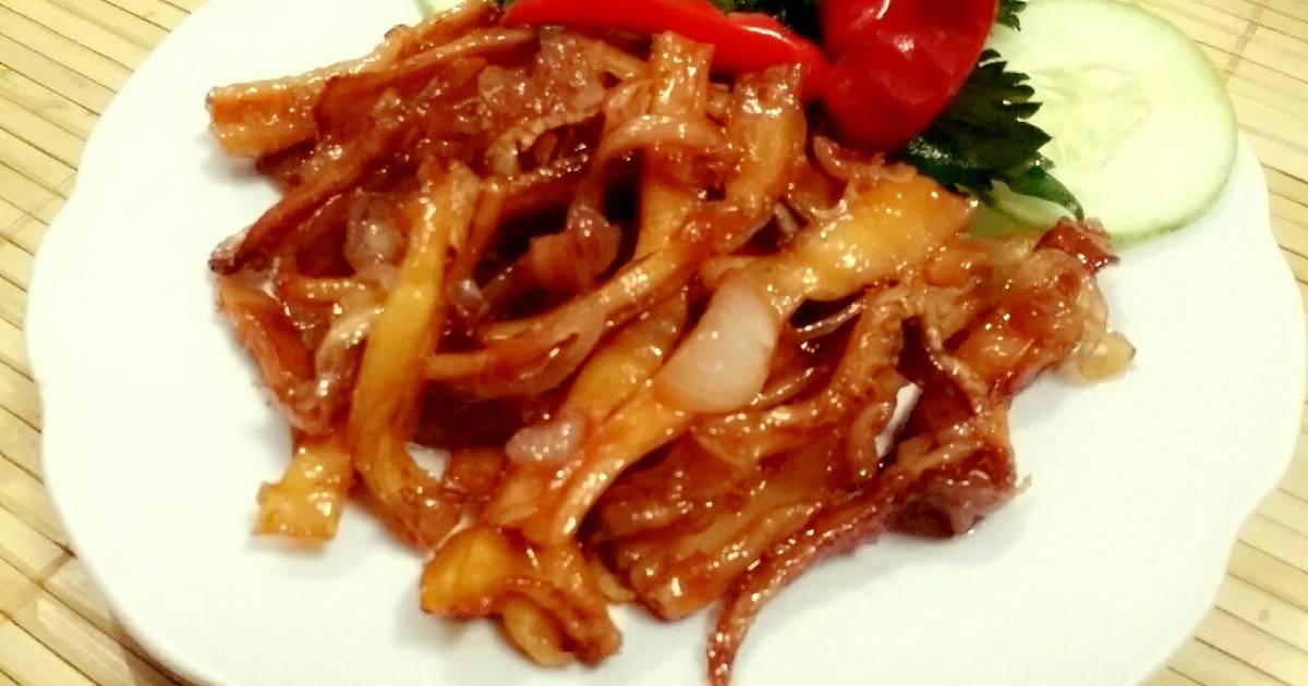 Mực khô xào chua ngọt