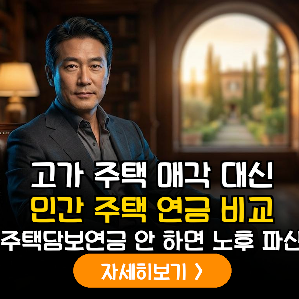 은퇴 전 12억 초과 고가 주택 보유자를 위한 민간 주택 담보 연금 정밀 비교 분석