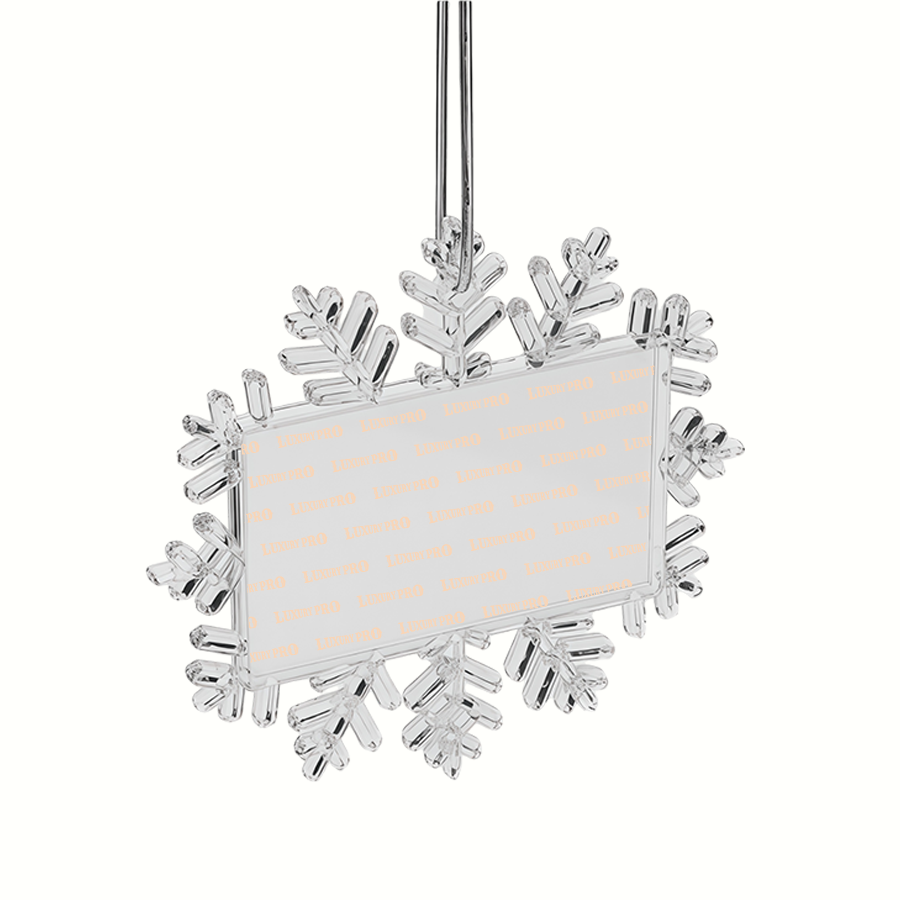 Christmas Rectangular Snowflake Pendant