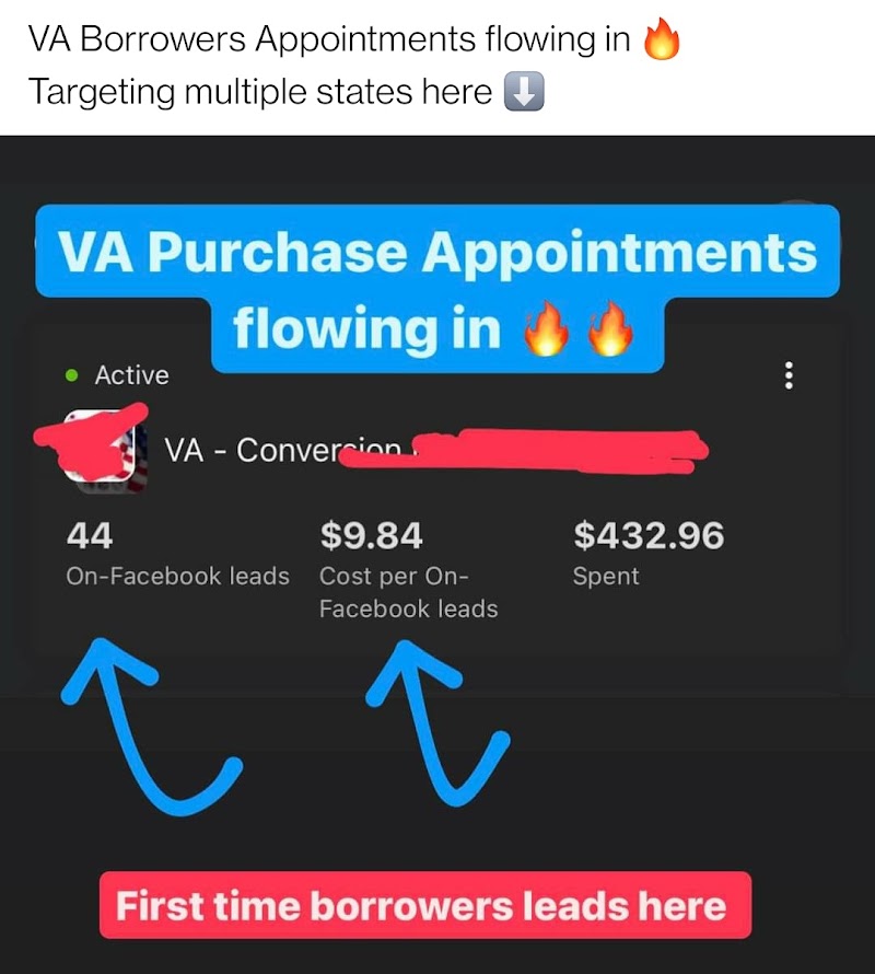 Second VA loan Facebook ad campaign creative