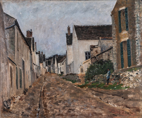 French Village Street Montigny 1875 1876