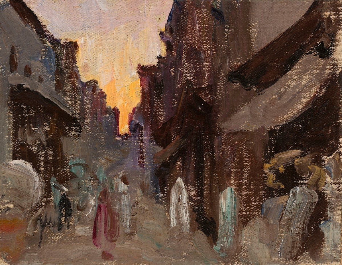 Tanjore  street From the journey to India 1907