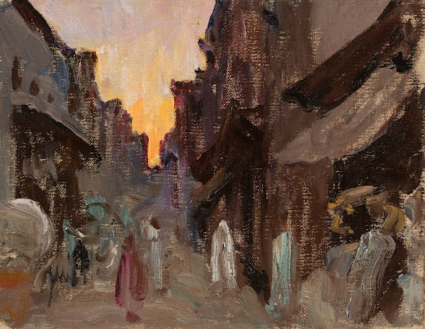 Tanjore  street From the journey to India 1907
