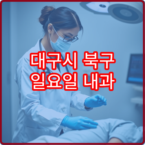 대구시 북구 일요일 내과 진료 가능한 병원을 찾는 주민 대상 안내