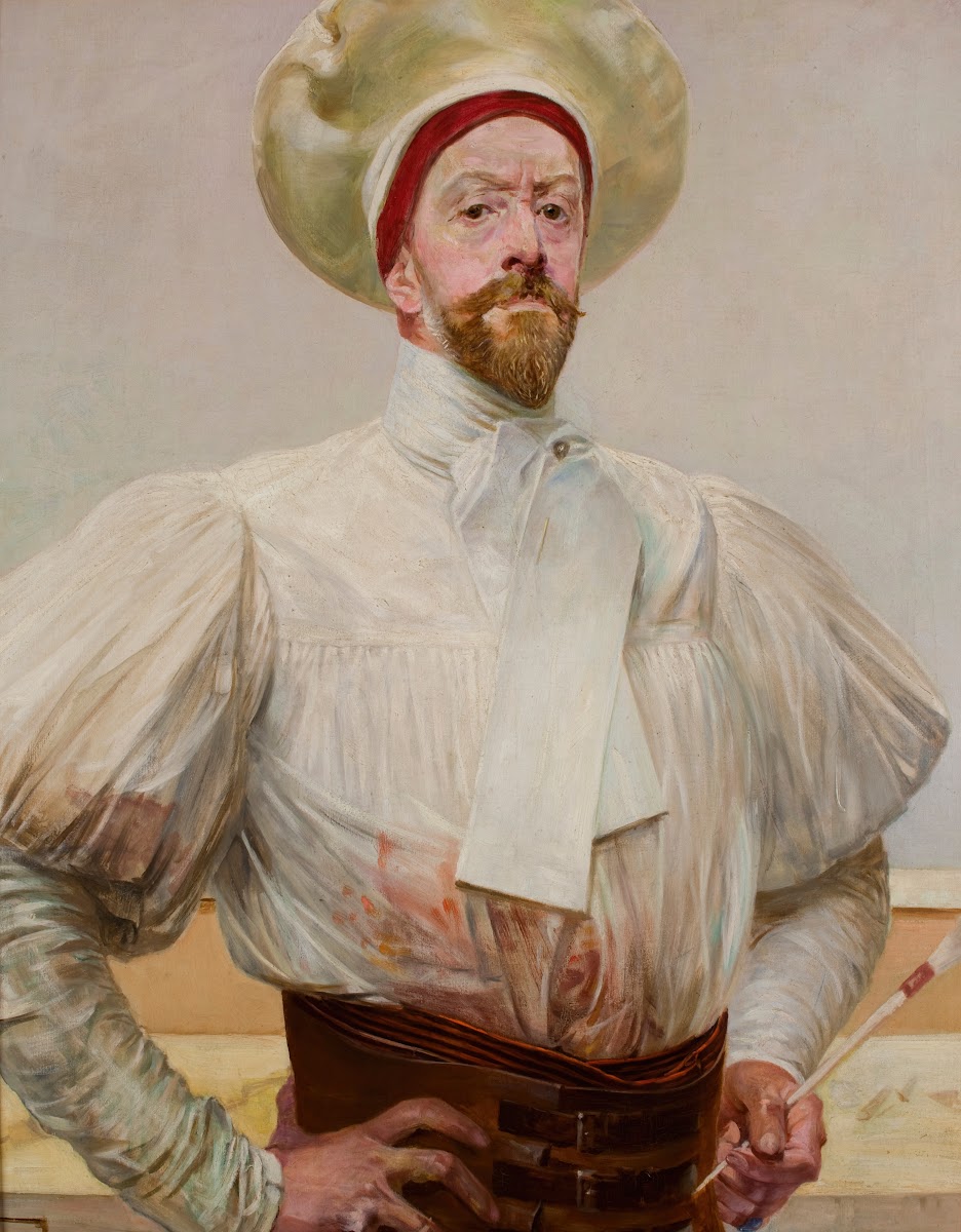 Self Portrait in a White Attire 1914