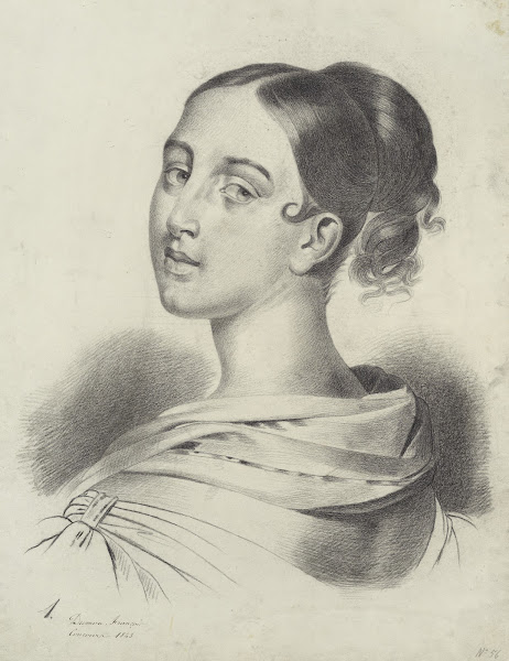 Bbust of young woman 1845