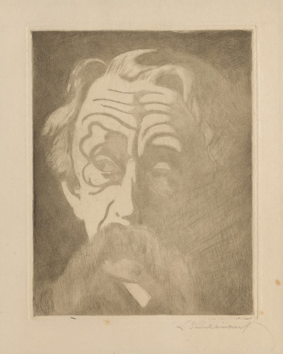 Portret van Emile Verhaeren 1908