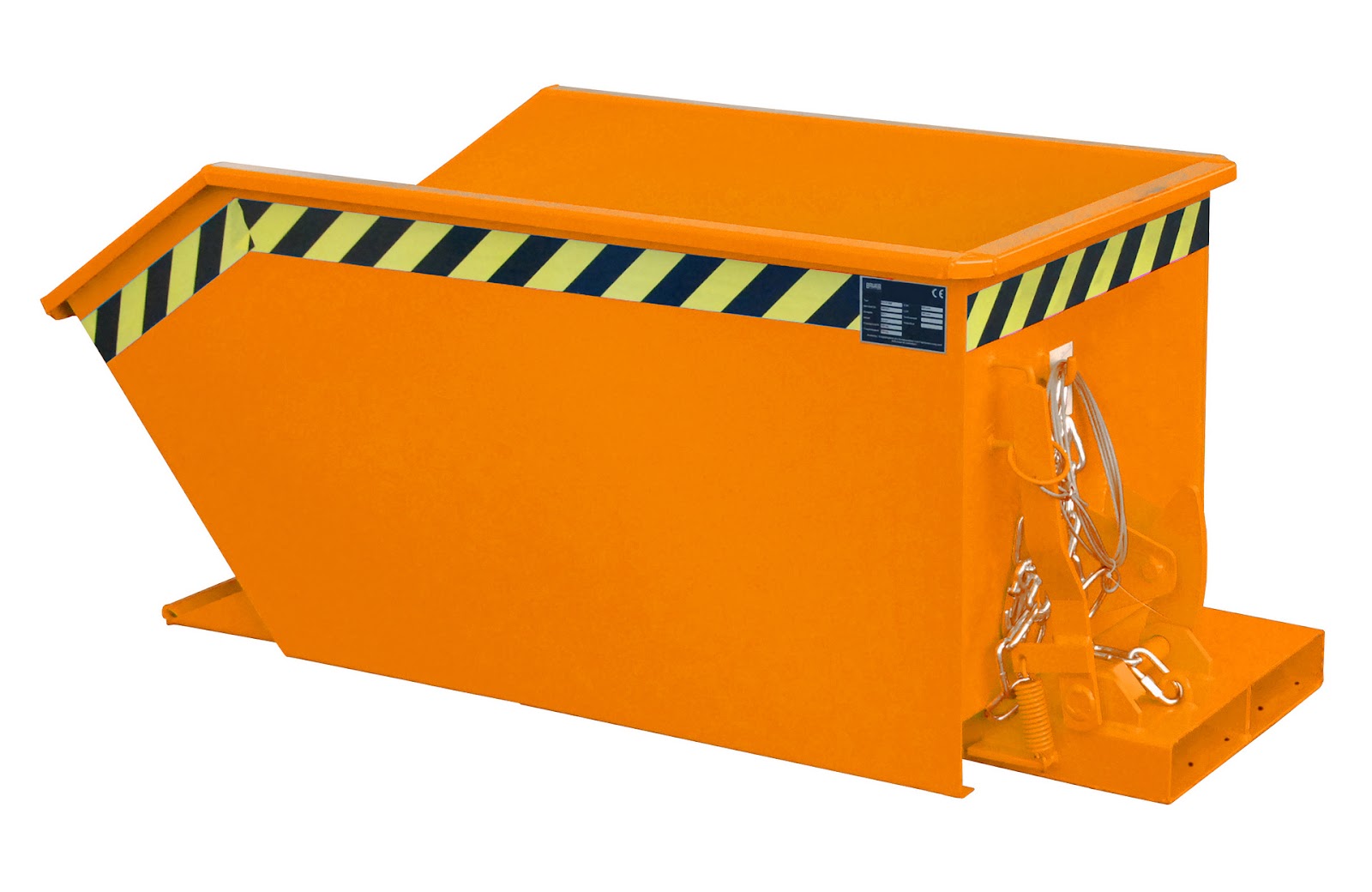 Kiepcontainer GU 300, gelakt, Geeloranje