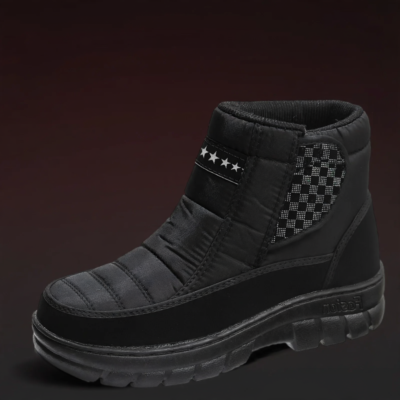 Insulated men's winter boots, mid-calf