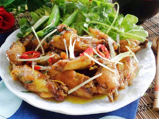 Cánh Gà Xào Mặn