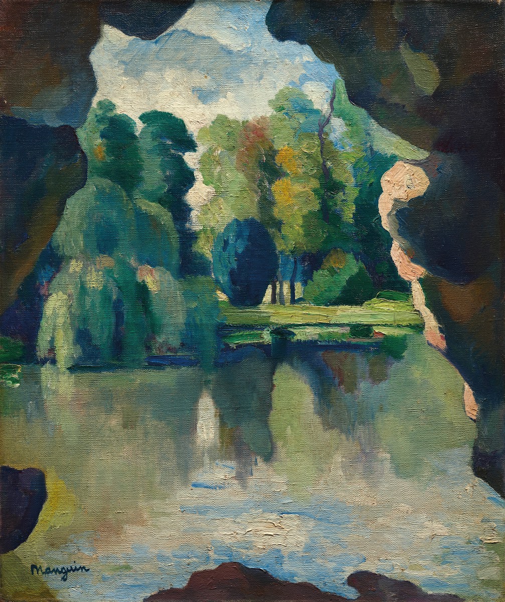 Le Lac de Bagatelle Bois de Boulogne 1909