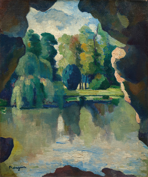 Le Lac de Bagatelle Bois de Boulogne 1909