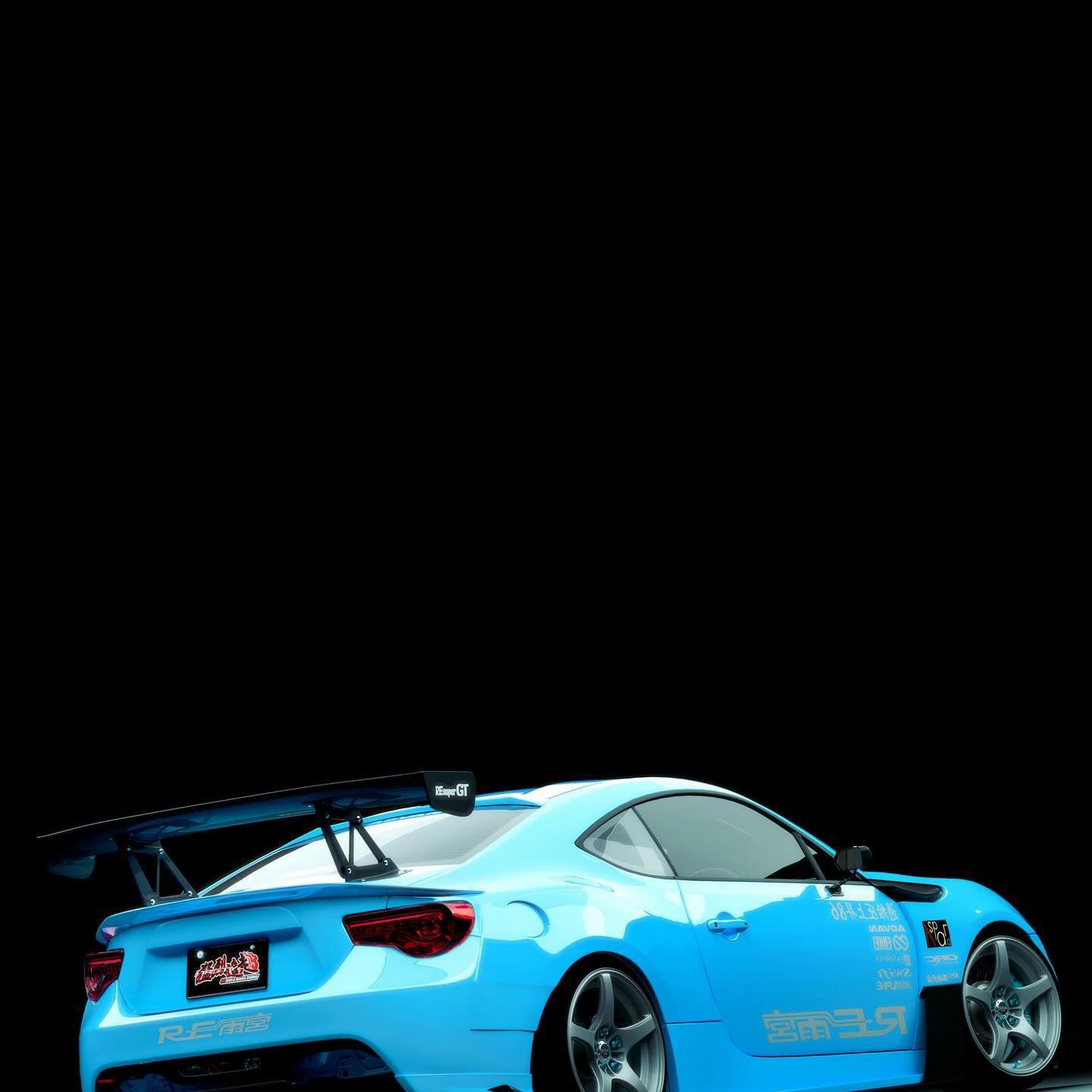 Download Blue Toyota 86 Sports Car 2K iPhone