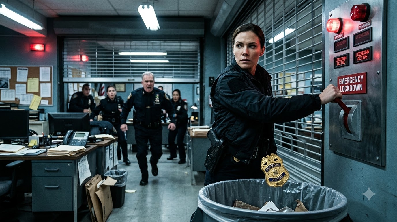 The Officer Threw Her Federal Badge In The Trash—Then She Locked Down His Entire Precinct