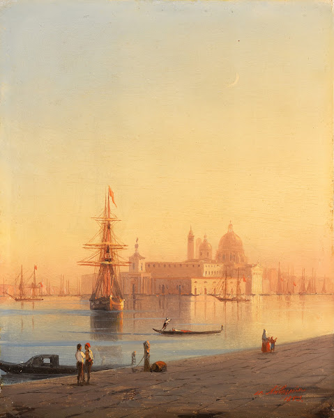 Punta della Dogana and Santa Maria della Salute Venice 1853
