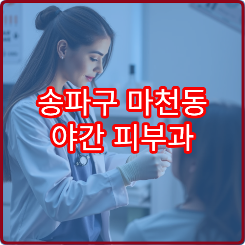 송파구 마천동 야간 피부과 진료 가능한 병원 진료 항목 정리