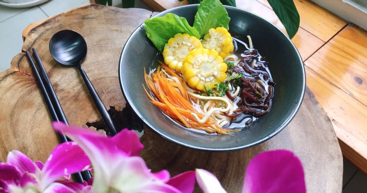 Mỳ đậu hũ nấu bắp
