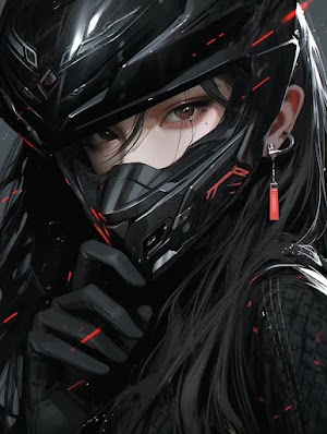 Anime Biker Girl Picture