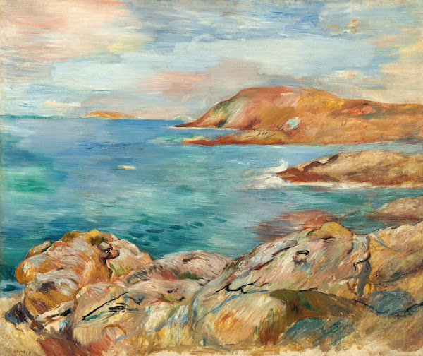 Paysage de bord de mer circa1884