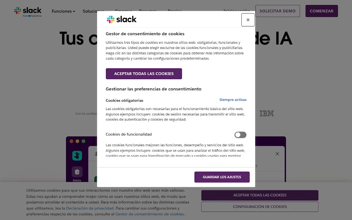 Captura de Meet for Slack