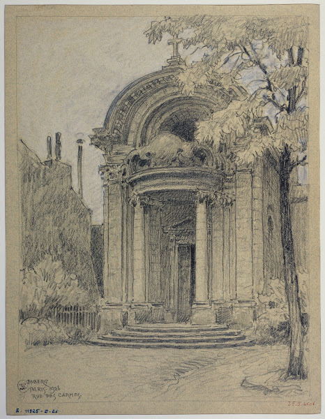 Chapelle de lancien collège des Lombards rue des Carmes 1926