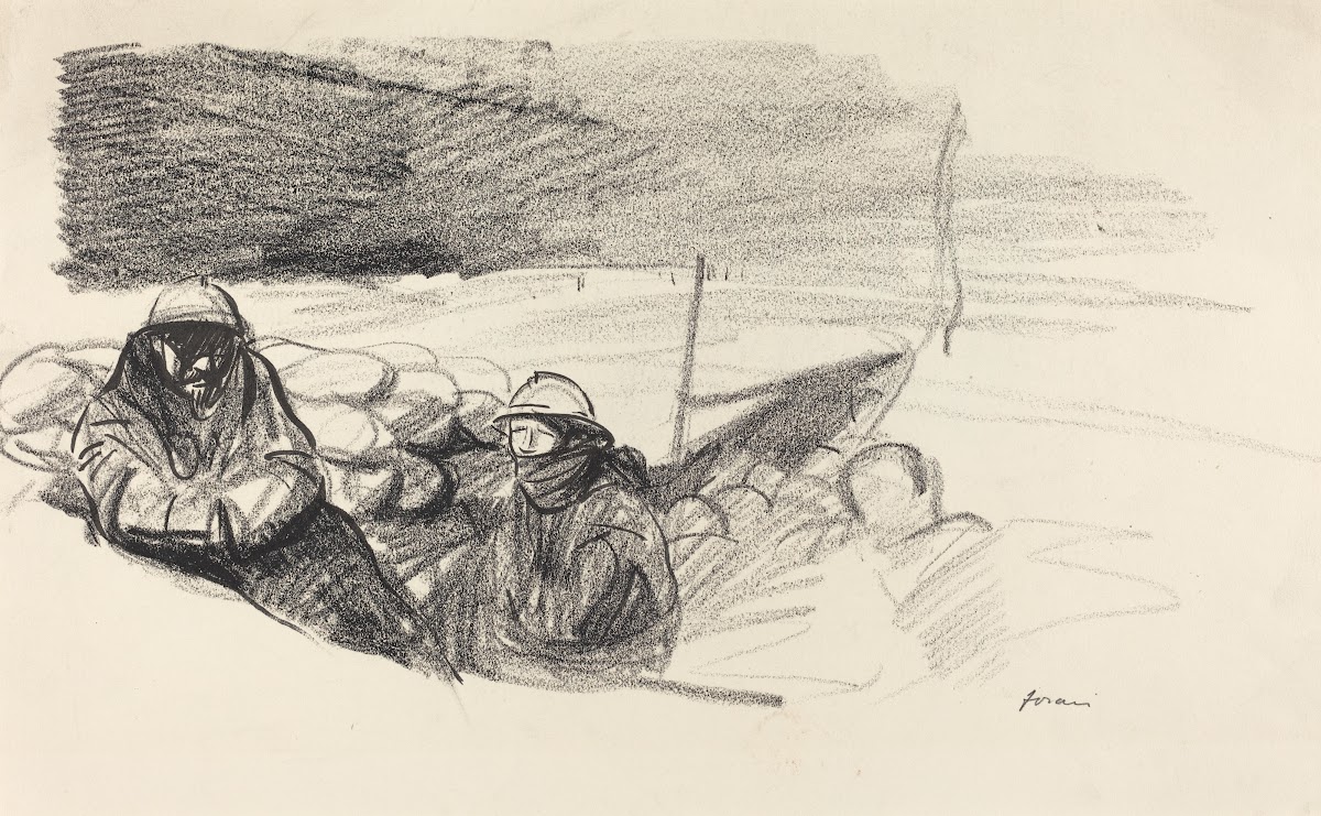 Two Soldiers in a Trench c 1914 1919