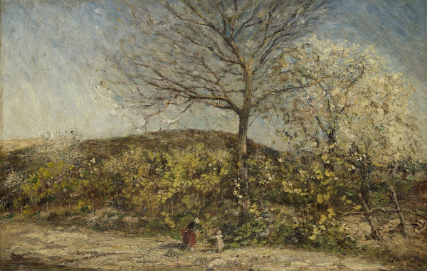 Landschap met bloeiende boomgaard 1870   1886