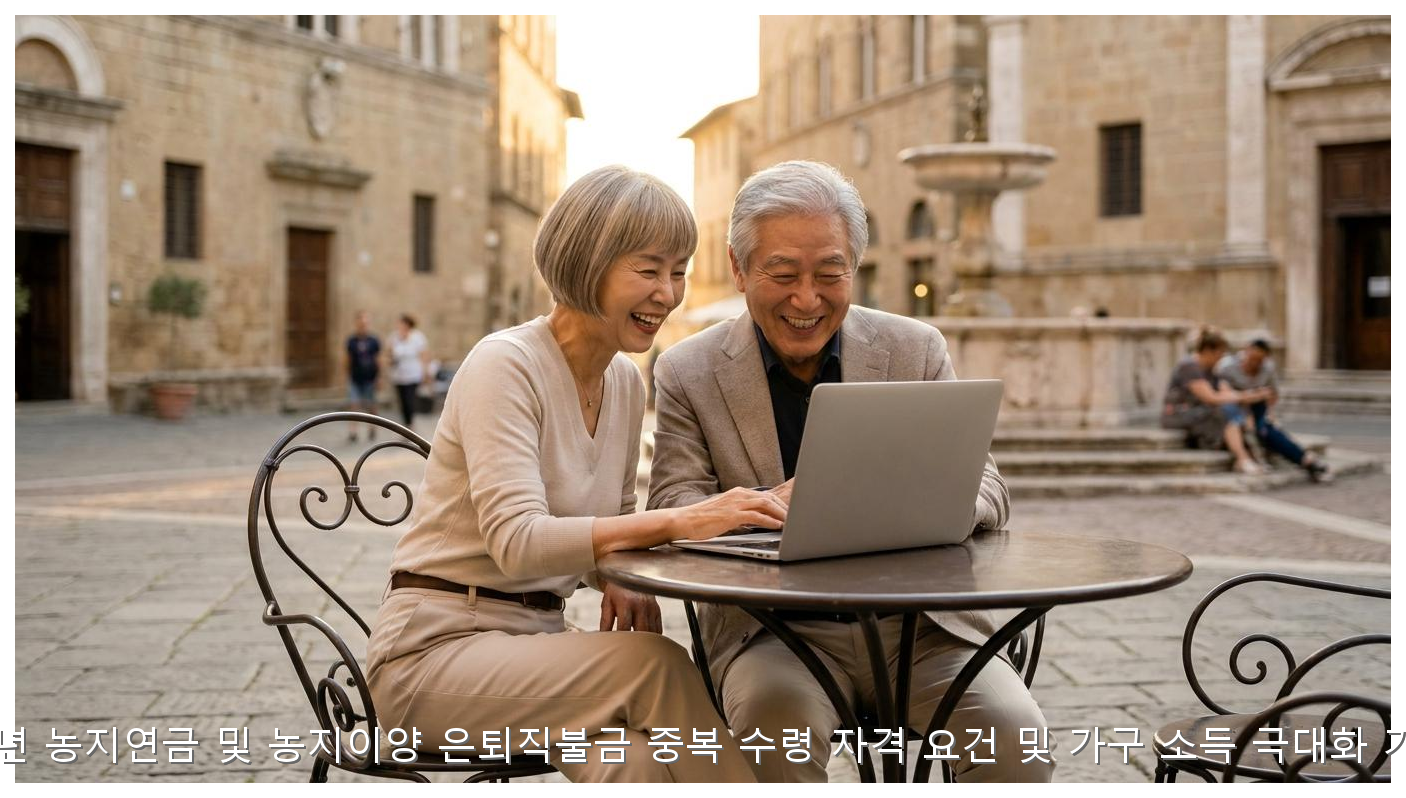 2026 농지연금 은퇴직불금 중복 수령 및 소득 극대화 가이드 핵심 안내 및 분석 인포그래픽 (5)