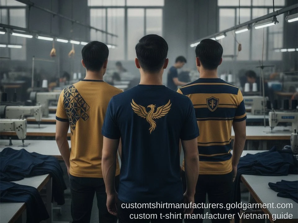 custom t-shirts: Complete OEM & Private Label Manufacturing Buyer's Guide - Gold Garment Vietnam
