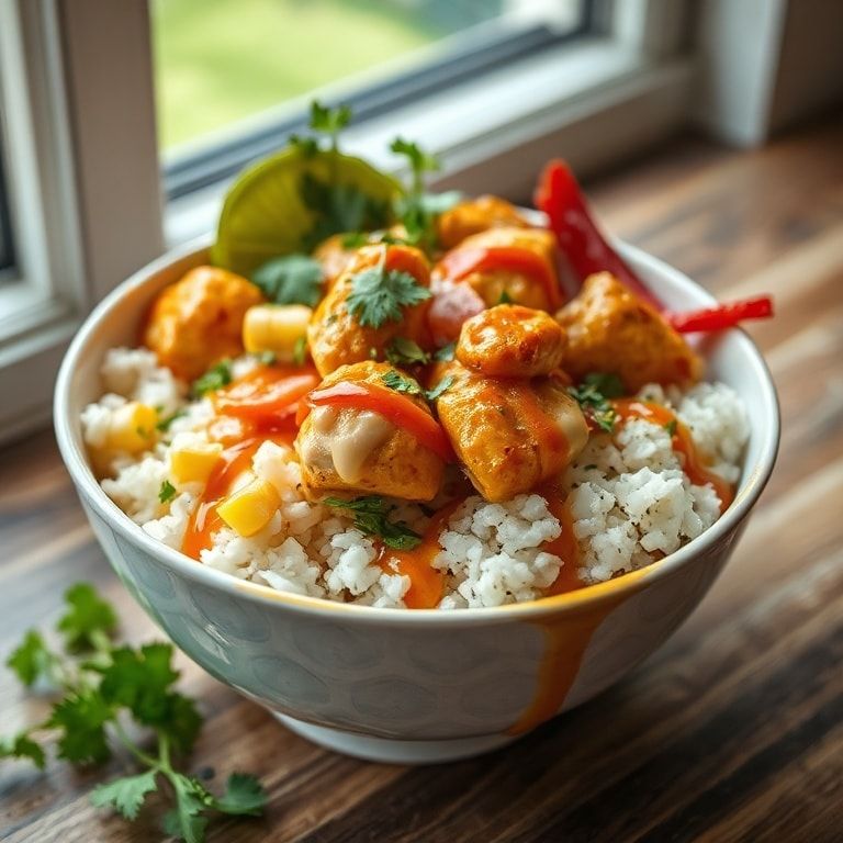Easy Street Corn Chicken Rice Bowl Recipe: Quick, Homemade Comfort Food finished