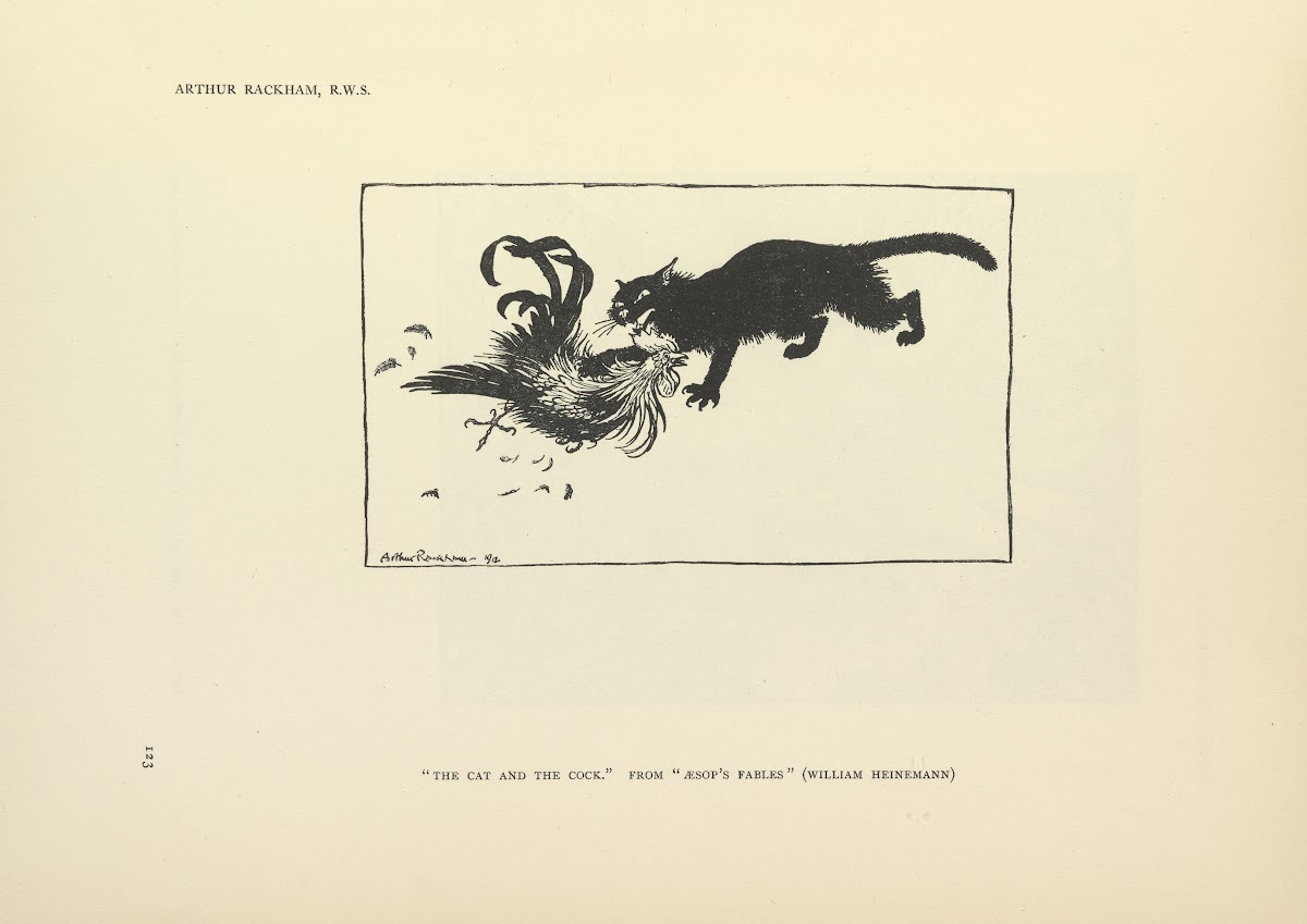 The cat and the cock  Aesops fables 1914
