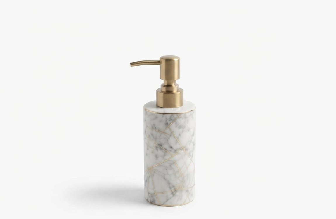 Cream & White Ceramic Dispenser Collection Set