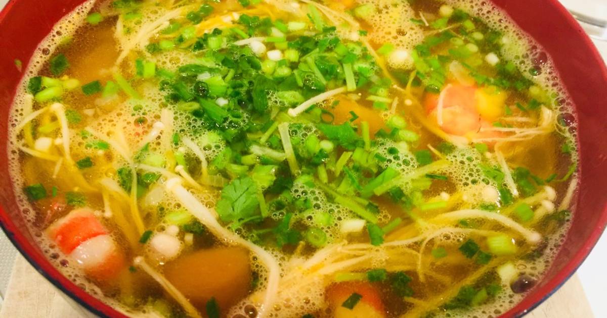 Canh tôm bí đỏ tại Tokyo