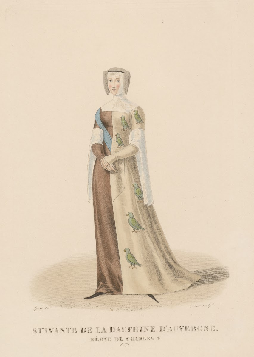 Suivante de la dauphine dAuvergne  règne de Charles V 1827