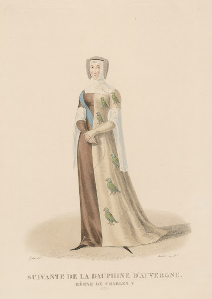 Suivante de la dauphine dAuvergne  règne de Charles V 1827