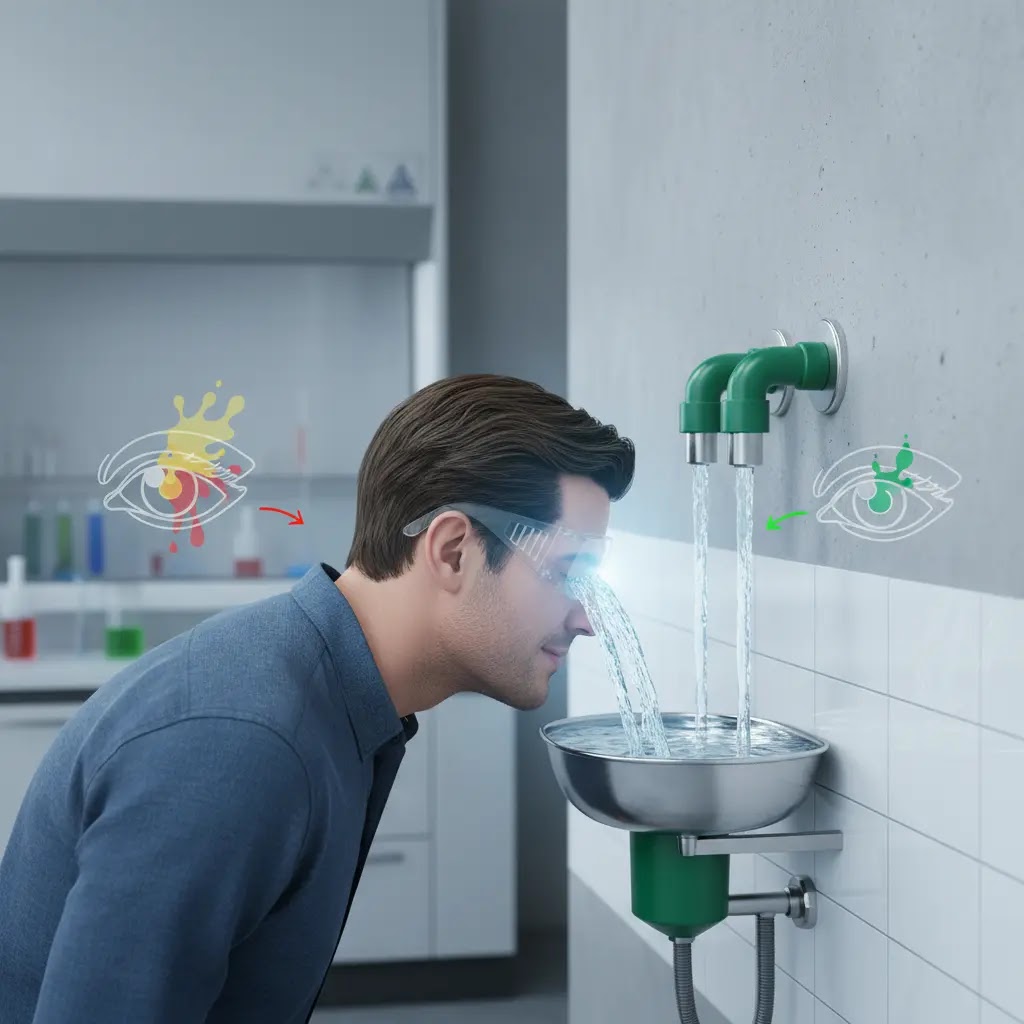 Fungsi dan pentingnya eyewash station