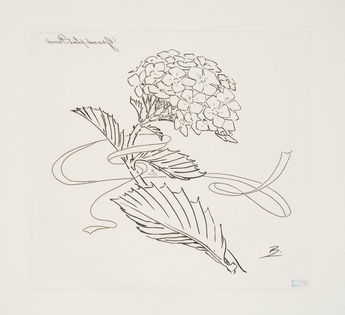 Grand plat rond hortensia 1866   1878