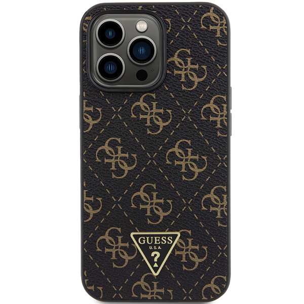 Guess Sequin Script Metal iPhone 15 Pro Max Case - Czarny 